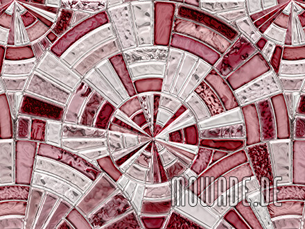 vintage-tapeten rot grau mosaik kreise vlies